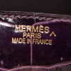 Hermes Birkin 35 cm handbag in purple porosus crocodile - Detail D3 thumbnail