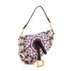 Dior Saddle KaléiDiorscopic handbag in white, burgundy and blue multicolor leather and black leather - 360 thumbnail