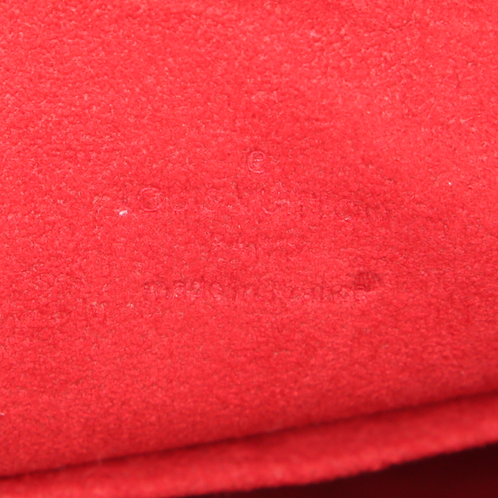 Bolso de mano Louis Vuitton Highbury en lona a cuadros ébano y cuero marrón - Detail D3