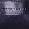 Burberry Dryden shoulder bag in brown and black Haymarket canvas and black leather - Detail D3 thumbnail