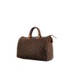 Sac à main Louis Vuitton Speedy 35 en toile monogram marron et cuir naturel - 00pp thumbnail