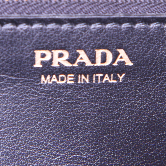 Pochette Prada Cahier in velluto verde rosso giallo e nero - Detail D3