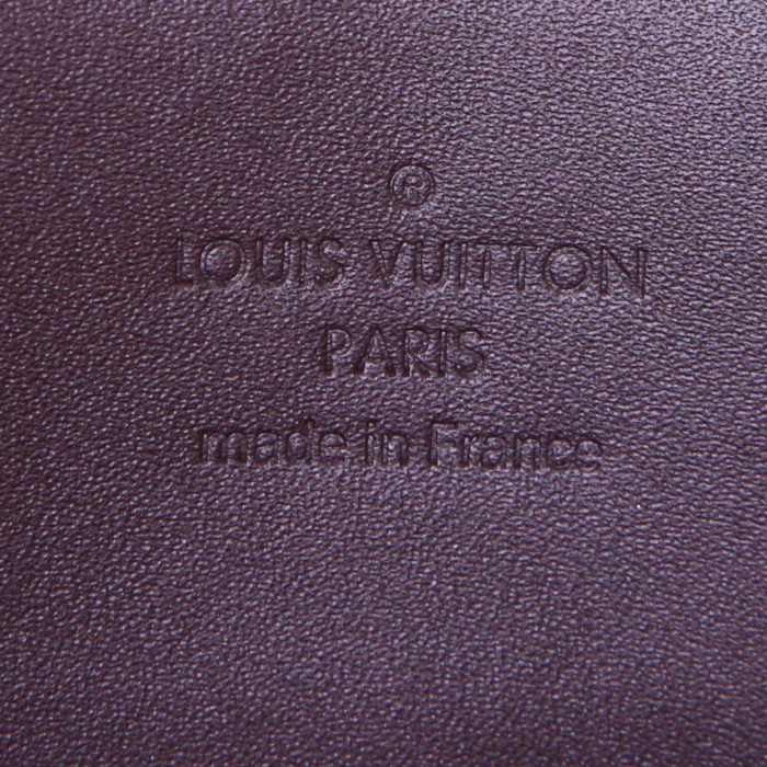 Billetera Louis Vuitton Zippy en charol Monogram color burdeos - Detail D3