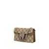 Gucci Dionysus mini bag worn on the shoulder or carried in the hand in beige monogram canvas and beige suede - 00pp thumbnail