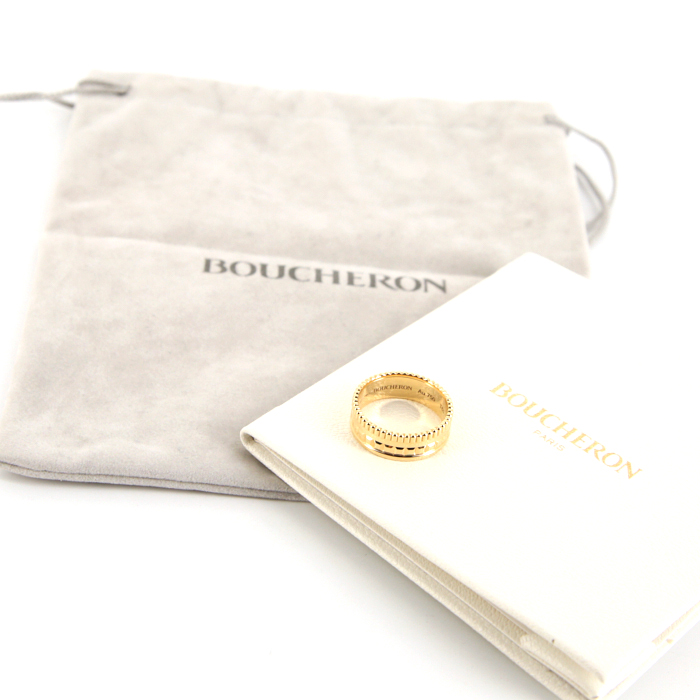 Bague Boucheron Quatre Radiant Edition moyen modèle en or jaune - Detail D2