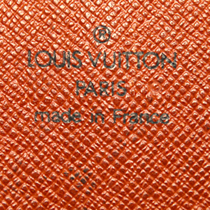 Sac bandoulière Louis Vuitton Vintage en toile monogram marron et cuir marron - Detail D3