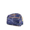 Louis Vuitton America's Cup travel bag in blue monogram canvas and natural leather - 00pp thumbnail