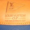 Borsa da viaggio Louis Vuitton America's Cup in tela monogram cerata blu e pelle naturale - Detail D3 thumbnail