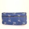 Louis Vuitton America's Cup travel bag in blue monogram canvas and natural leather - Detail D4 thumbnail