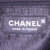 Chanel Editions Limitées bag worn on the shoulder or carried in the hand in brown furr and purple tweed - Detail D4 thumbnail