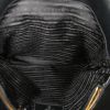Sac bandoulière Prada Nylon en toile noire et fourrure et cuir - Detail D2 thumbnail