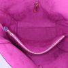 Louis Vuitton Kimono shopping bag in varnished pink leather and brown monogram canvas - Detail D2 thumbnail