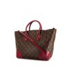 Sac à main Louis Vuitton Phenix moyen modèle en toile monogram marron et cuir rose - 00pp thumbnail