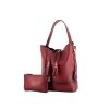 Louis Vuitton handbag in burgundy shading leather - 00pp thumbnail