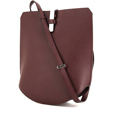 Bolso bandolera Hermès  Baton de craie en cuero epsom violeta