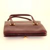 Hermès Loto handbag in burgundy box leather - Detail D4 thumbnail