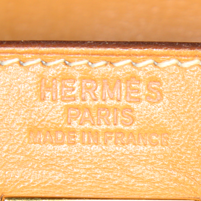 Sac à main Hermes Kelly 40 cm en cuir naturel - Detail D3