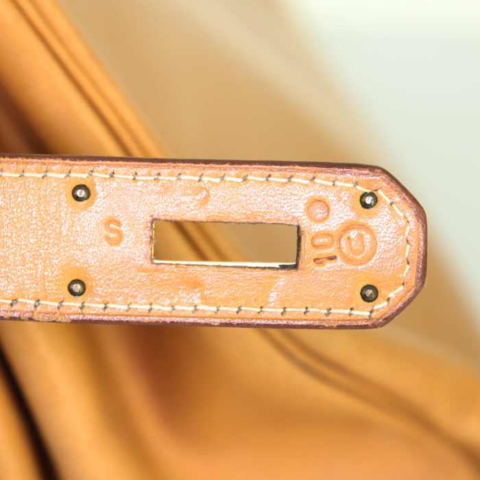 Hermes Kelly 40 cm handbag in natural leather - Detail D4