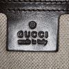 Bolso Gucci en cuero marrón y lona Monogram beige - Detail D3 thumbnail