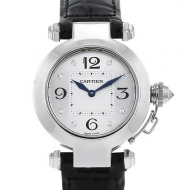 Cartier Pasha watch in white gold Ref:  2813 Circa  2000