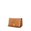 Borsa/pochette Chanel Mademoiselle in lucertola color cognac - 00pp thumbnail