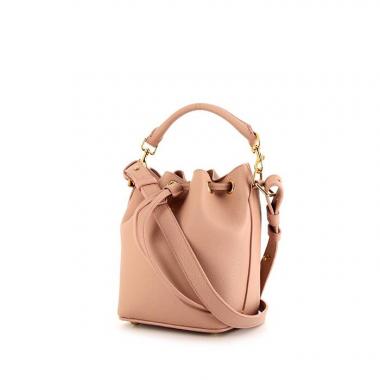 Bolso bandolera Saint Laurent Emmanuelle en cuero rosa pálido