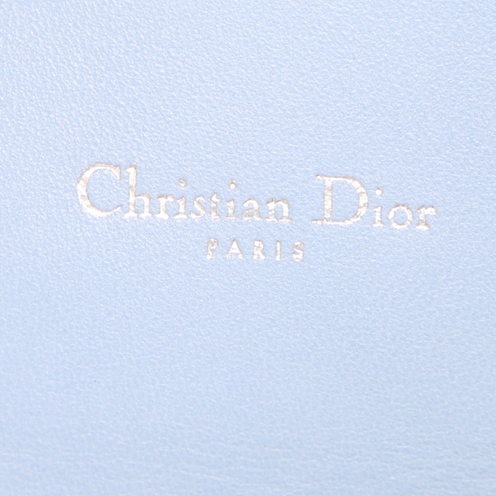 Dior Miss Dior Promenade shoulder bag in light blue leather cannage - Detail D4