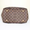 Louis Vuitton Verona handbag in ebene damier canvas and brown leather - Detail D4 thumbnail