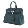 Hermes Birkin 35 cm handbag in blue Colvert togo leather - 00pp thumbnail