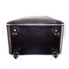 Saint Laurent suitcase in brown monogram canvas and black leather - Detail D4 thumbnail