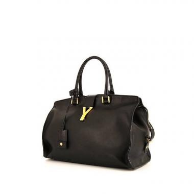 Bolso de mano Yves Saint Laurent Chyc en cuero negro