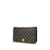 Chanel Mademoiselle shoulder bag in black quilted leather - 00pp thumbnail