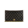 Bolso para llevar al hombro Chanel Mademoiselle en cuero acolchado negro - 360 thumbnail