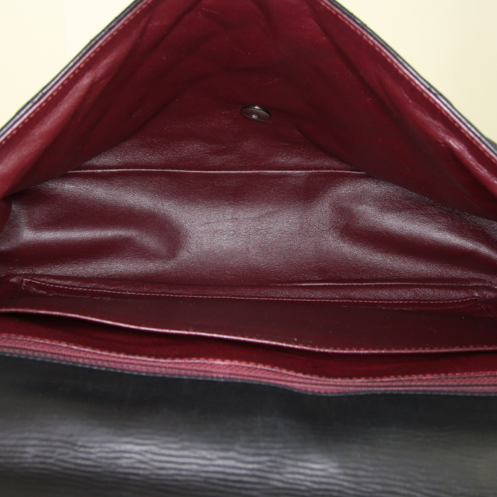 Borsa Chanel Timeless Maxi Jumbo in pelle trapuntata nera - Detail D3