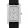 Reloj Baume & Mercier Hampton Classic de acero y cuero negro Circa  2000 - 00pp thumbnail