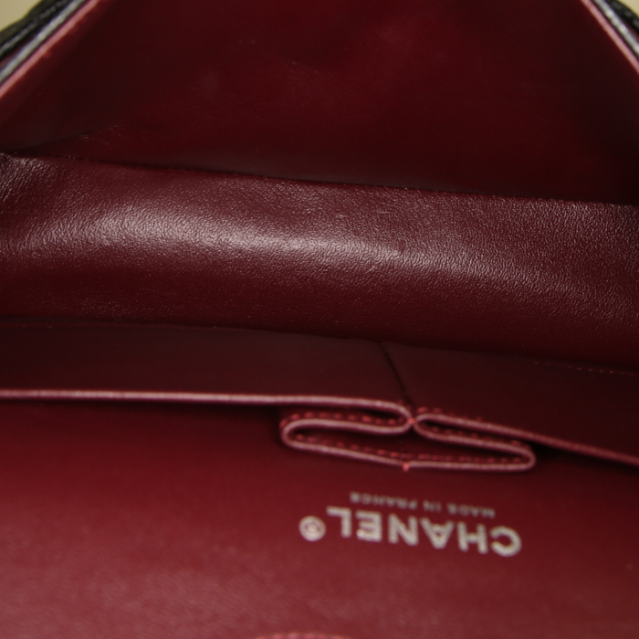 Borsa Chanel Timeless Classic in pelle martellata e trapuntata nera - Detail D3