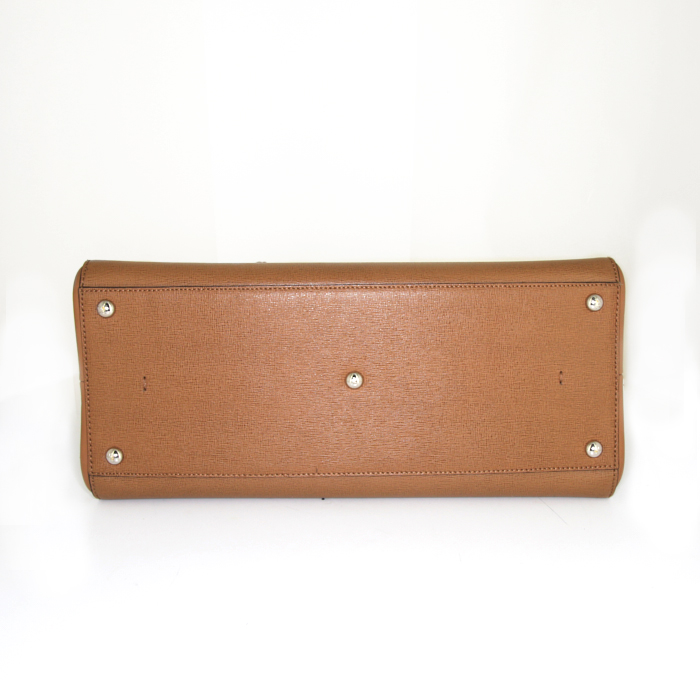 Fendi 3 Jours shopping bag in beige leather - Detail D4