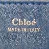 Chloé Drew small model shoulder bag in blue and beige leather - Detail D3 thumbnail