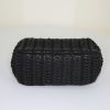 Borsa a tracolla Chanel Mini Timeless in pelle intrecciata nera - Detail D4 thumbnail