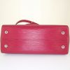 Louis Vuitton Soufflot MM handbag in raspberry pink epi leather - Detail D5 thumbnail