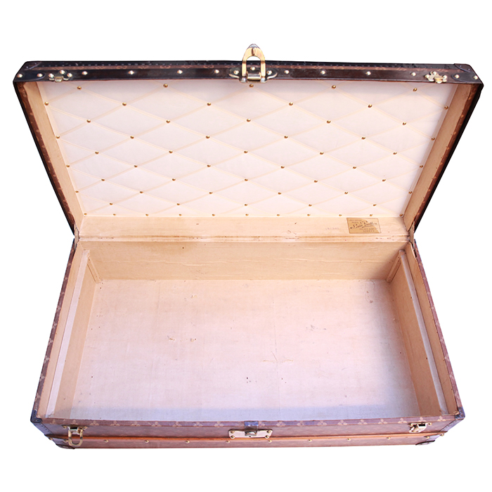 Louis Vuitton Malle Cabine trunk in brown monogram canvas - Detail D3