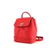 Louis Vuitton Lockme backpack in red leather - 00pp thumbnail
