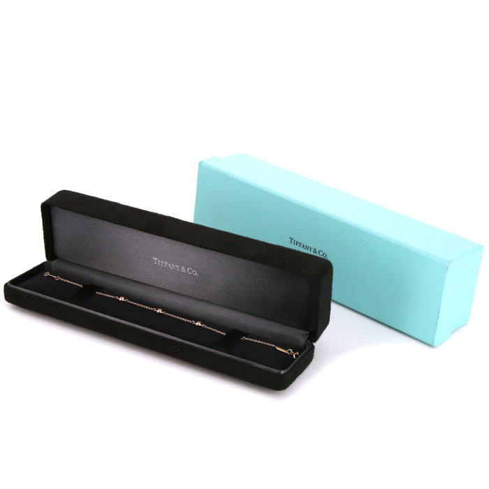 Bracelet Tiffany & Co Diamonds By The Yard en or rose et diamants - Detail D2