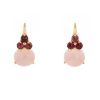 Paire de boucles d'oreilles Pomellato Luna en or rose,  quartz rose et tourmalines roses - 00pp thumbnail