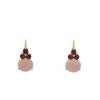 Paire de boucles d'oreilles Pomellato Luna en or rose,  quartz rose et tourmalines roses - 360 thumbnail