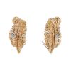 Vintage 1980's earrings in pink gold and diamonds - 00pp thumbnail