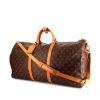Louis Vuitton Keepall 60 cm travel bag in monogram canvas and natural leather - 00pp thumbnail