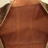 Bolsa de viaje Louis Vuitton en lona Monogram revestida marrón y cuero natural - Detail D3 thumbnail