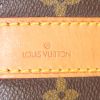 Borsa da viaggio Louis Vuitton in tela monogram cerata marrone e pelle naturale - Detail D4 thumbnail