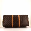 Bolsa de viaje Louis Vuitton en lona Monogram revestida marrón y cuero natural - Detail D5 thumbnail